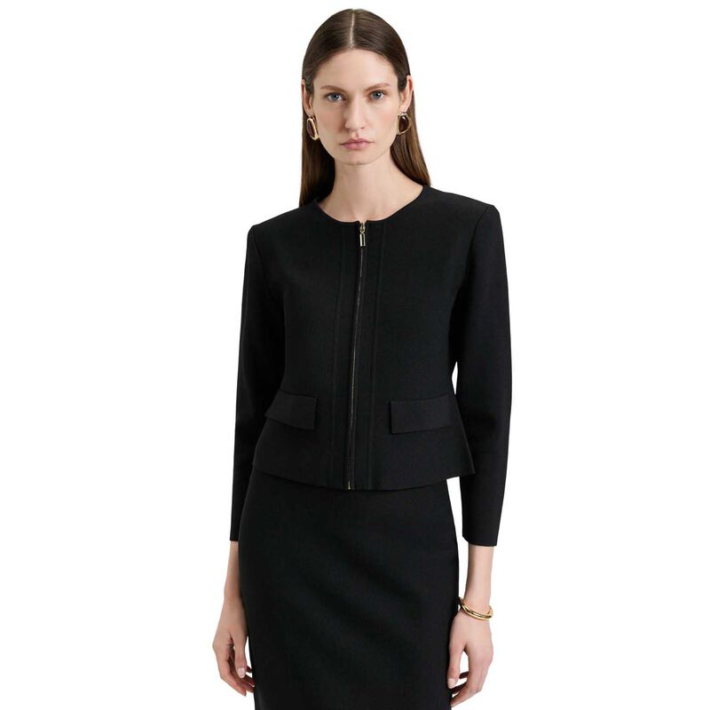 Veronika Maine Zip Front Milano Jacket image number 0